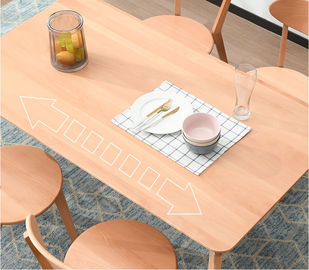 Дизайн современного прямоугольника таблицы твердой древесины столовой форменный простой