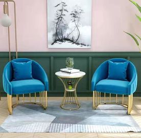 Красочная обитая мода обедающ стулья с ногами металла и мягким валиком