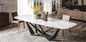 Обеденный стол мрамора мебели нордического стиля выполненный на заказ современное прямоугольное