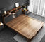 Кровать платформы квартиры плоская деревянная, мебель спальни с шкафом хранения