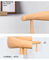 Стулья столовой моды современные, покрашенная кожа обедая стулья с деревянными ногами