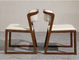 Древесина Мулти пользы цели современная обедая стулья с кожаными местами и задней частью