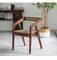 Стульев столовой древесины и кожи цвет современных удобный естественный