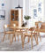Естественной размер дома таблицы твердой древесины цвета подгонянный мебелью для столовой
