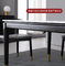 Нордическая светлая роскошная таблица столовой с мраморными ногами верхней части и нержавеющей стали