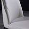 Элегантные роскошные стулья столовой белой кожи с деревянными ногами
