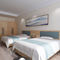 Мебель спальни стиля гостиницы основания твердой древесины, мебель комнаты для гостей гостиницы