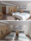 Мебель спальни стиля гостиницы основания твердой древесины, мебель комнаты для гостей гостиницы