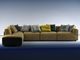 Роскошь света софы ткани мебели живущей комнаты выполненная на заказ для квартиры